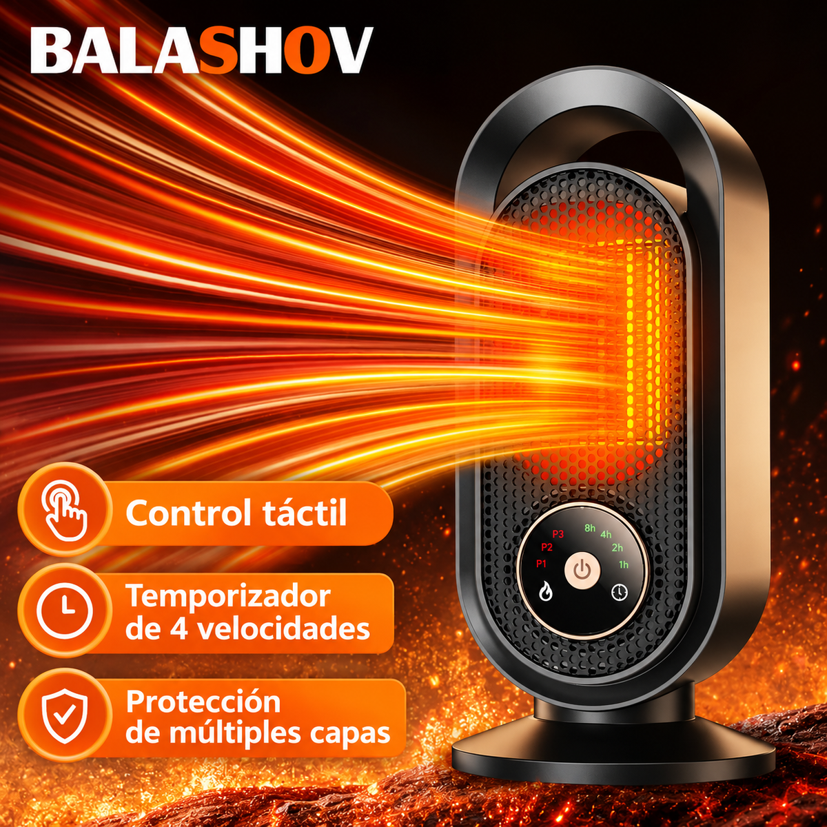 Calefactor de aire 1000W