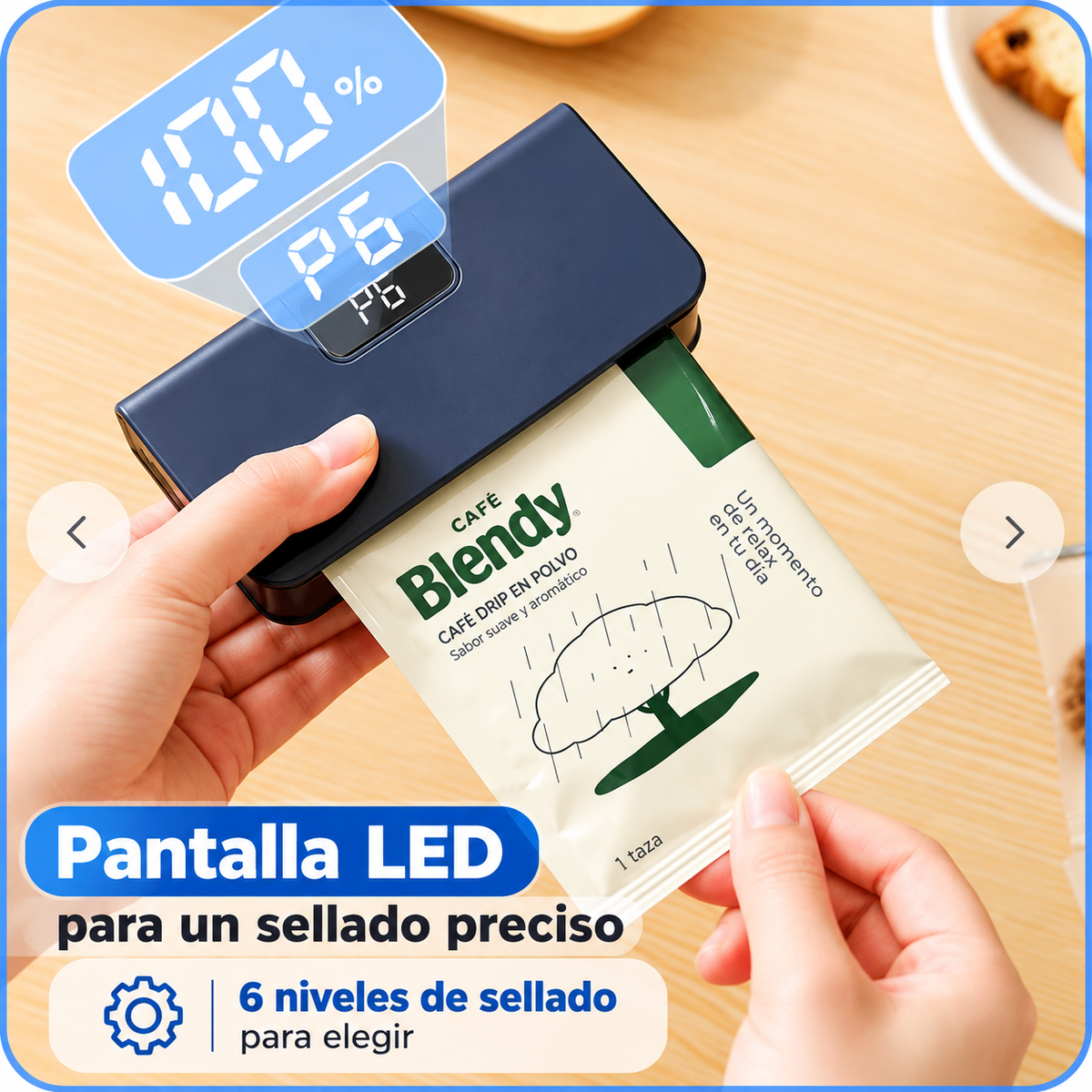 Mini – Sellador de bolsas recargable portátil